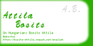 attila bosits business card